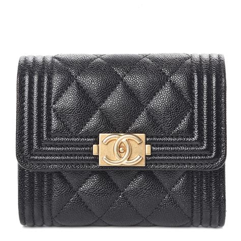 chanel boy wallet small